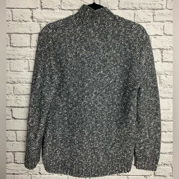H&M Women’s Salt & Pepper  Knit Sweater Alpaca Wool Cotton Acrylic Blend SMALL - Picture 2 of 8